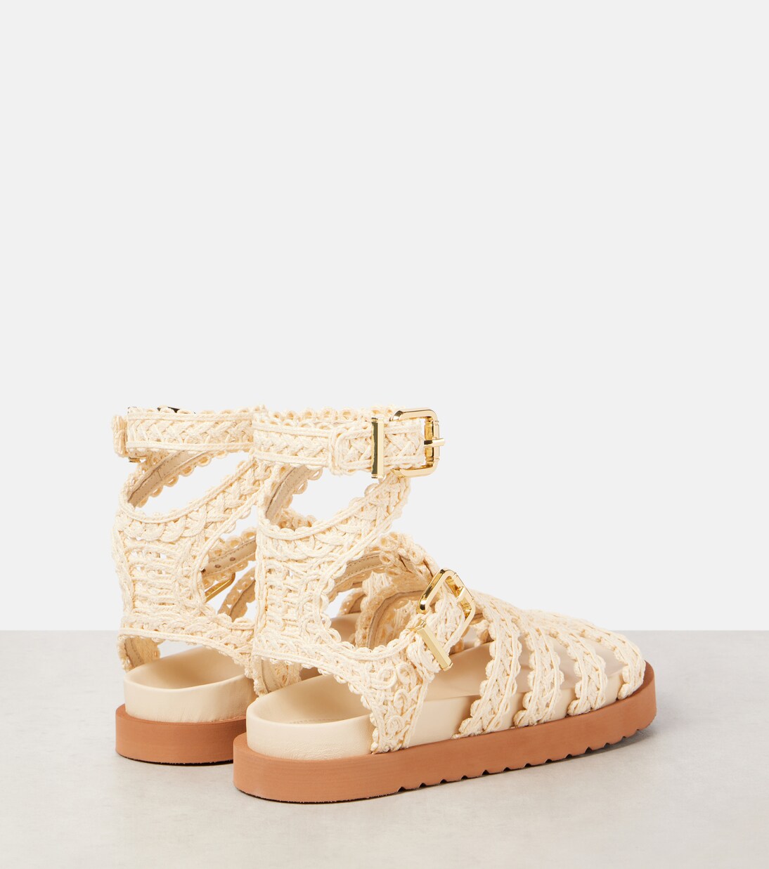Goldie raffia gladiator sandals | Zimmermann