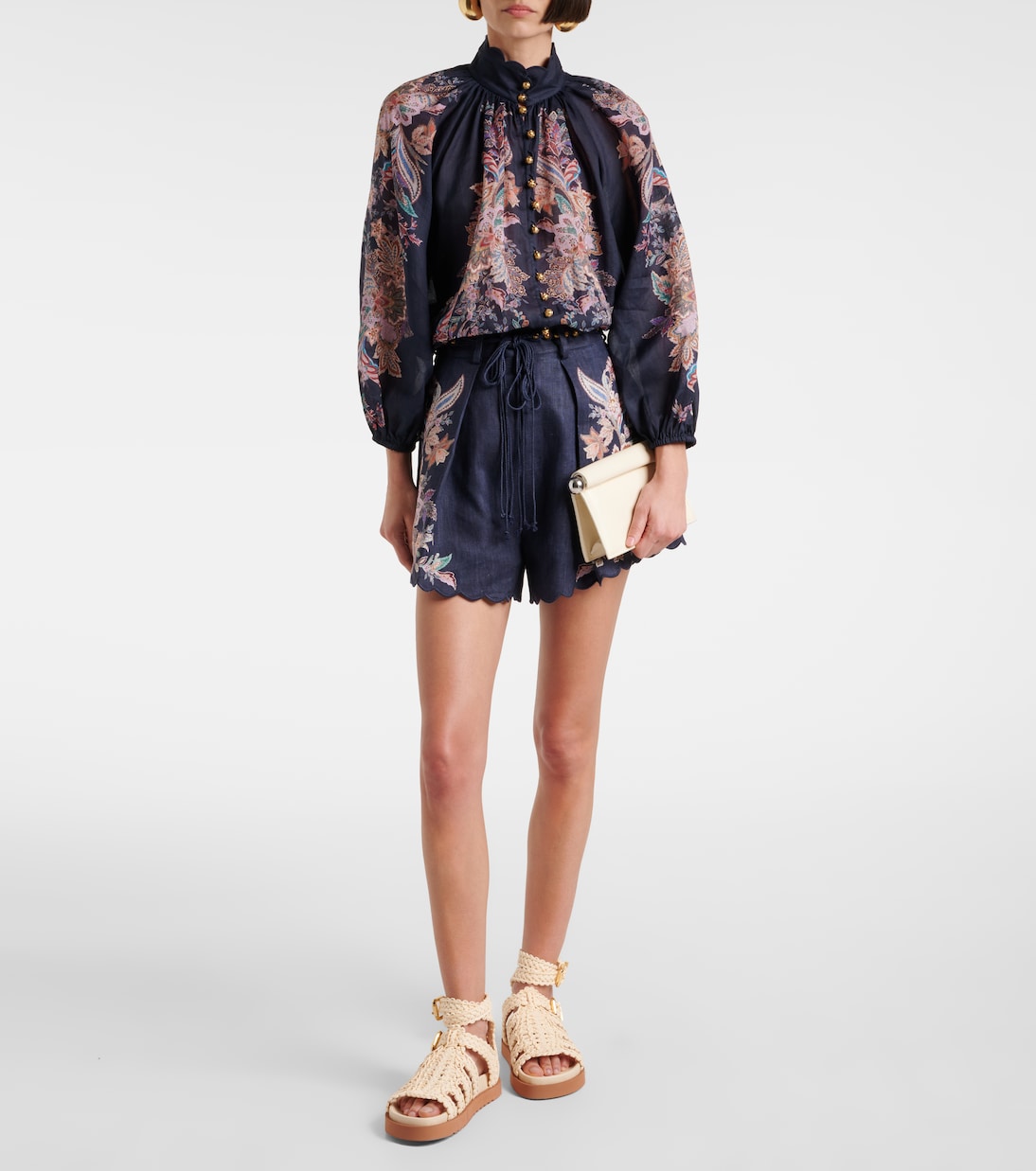 Goldie raffia gladiator sandals | Zimmermann