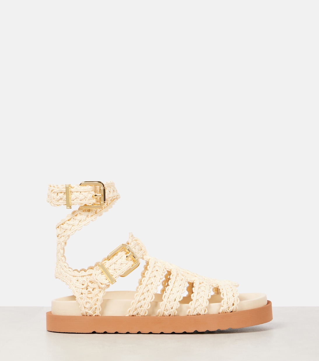 Goldie raffia gladiator sandals | Zimmermann