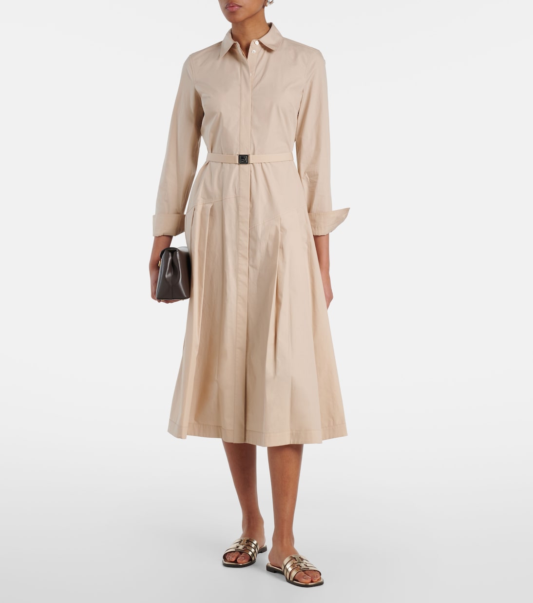 Pantoletten Ines aus Metallic-Leder | Tory Burch