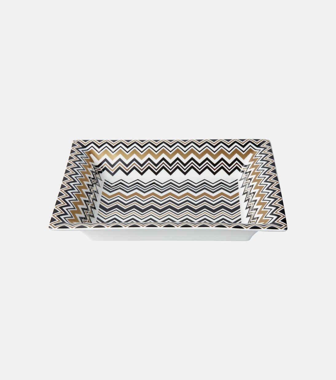 Zigzag Gold decorative tray | Missoni