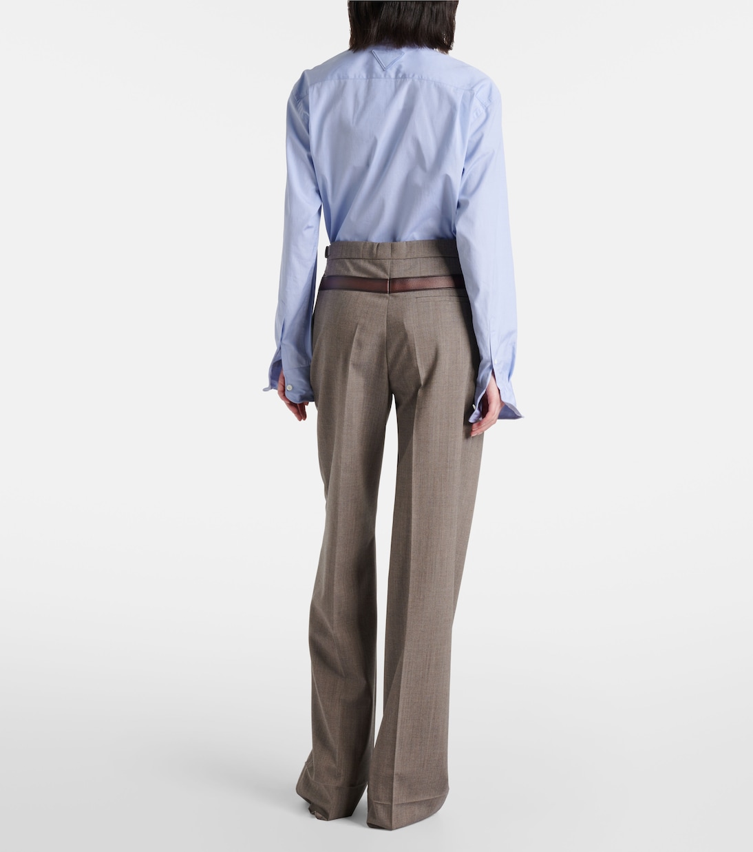 Trompe l'œil straight pants | Prada