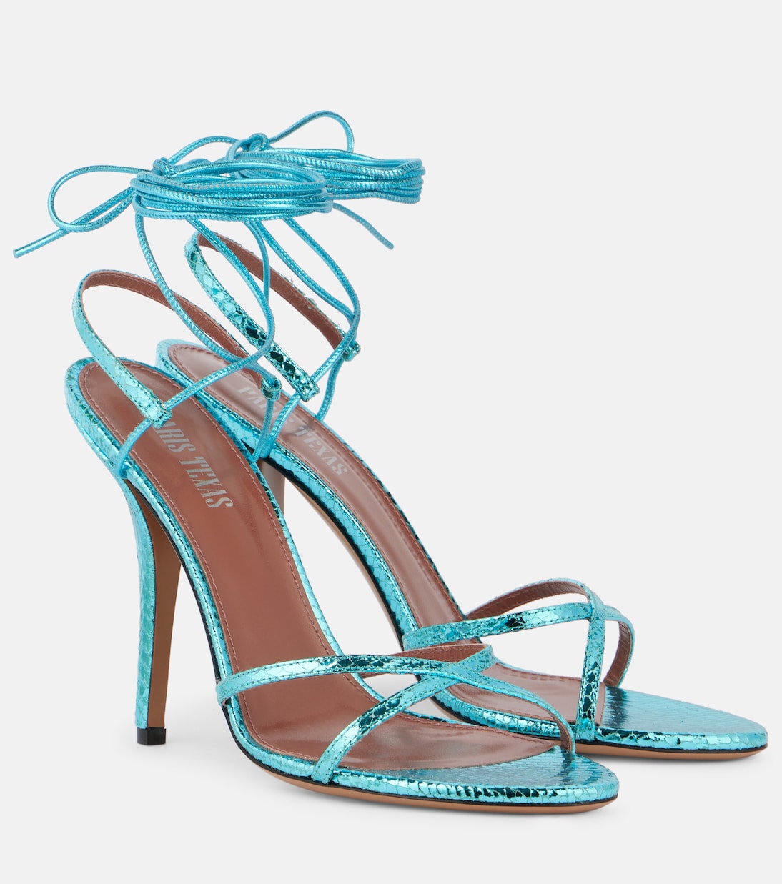 Sandalen Linda 105 aus Metallic-Leder | Paris Texas