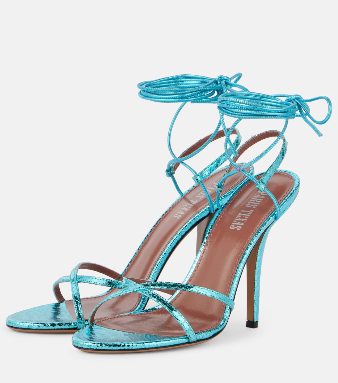 Sandalen Linda 105 aus Metallic-Leder | Paris Texas