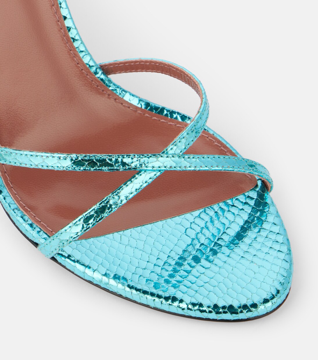 Sandalen Linda 105 aus Metallic-Leder | Paris Texas