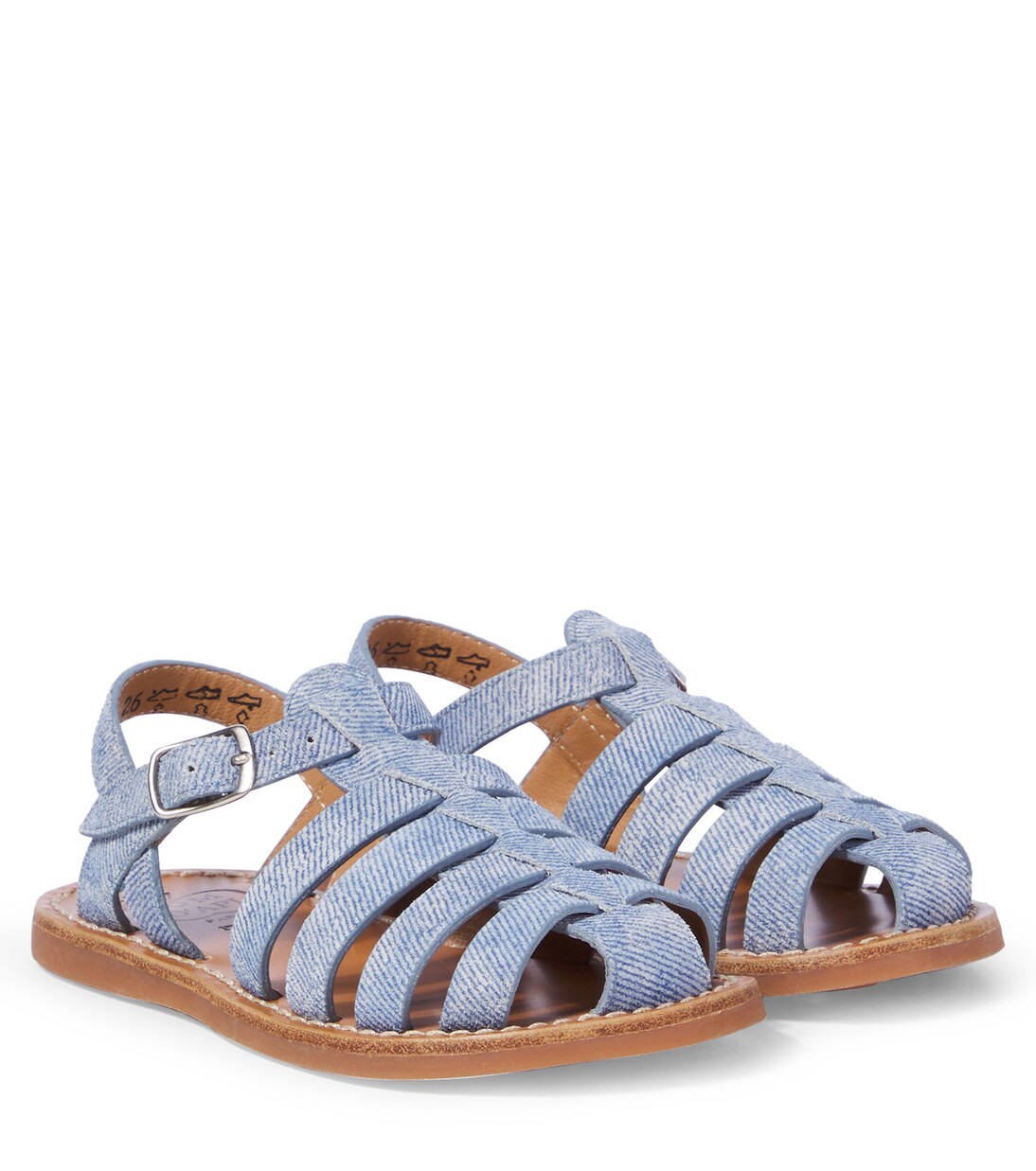 Plage-Stitch Dad leather sandals | Pom d'Api