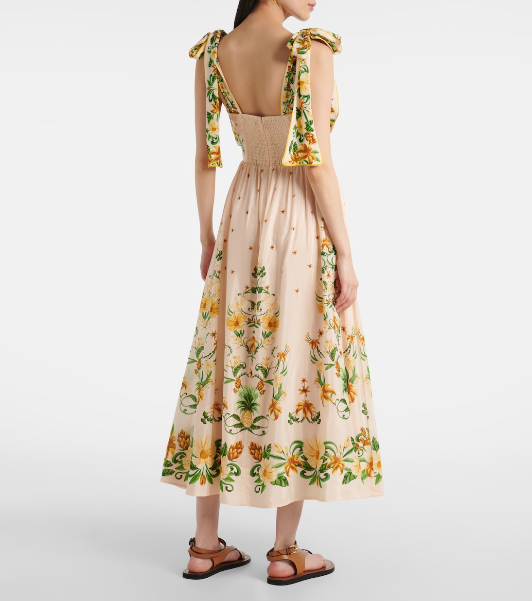 Midikleid aus einem Baumwollgemisch | Farm Rio