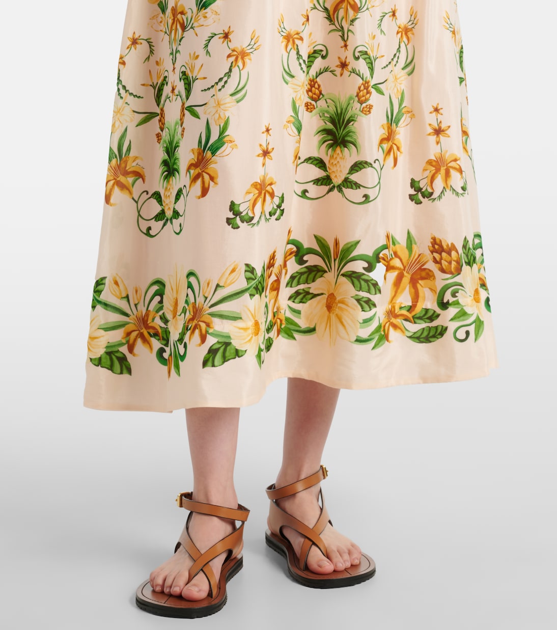 Midikleid aus einem Baumwollgemisch | Farm Rio