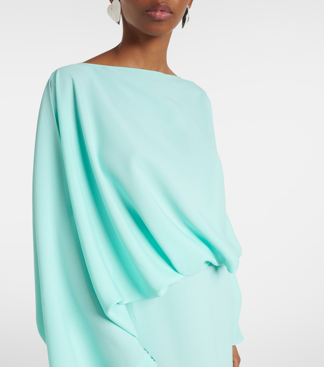 Abito lungo La Maddalena in crêpe cady | Taller Marmo