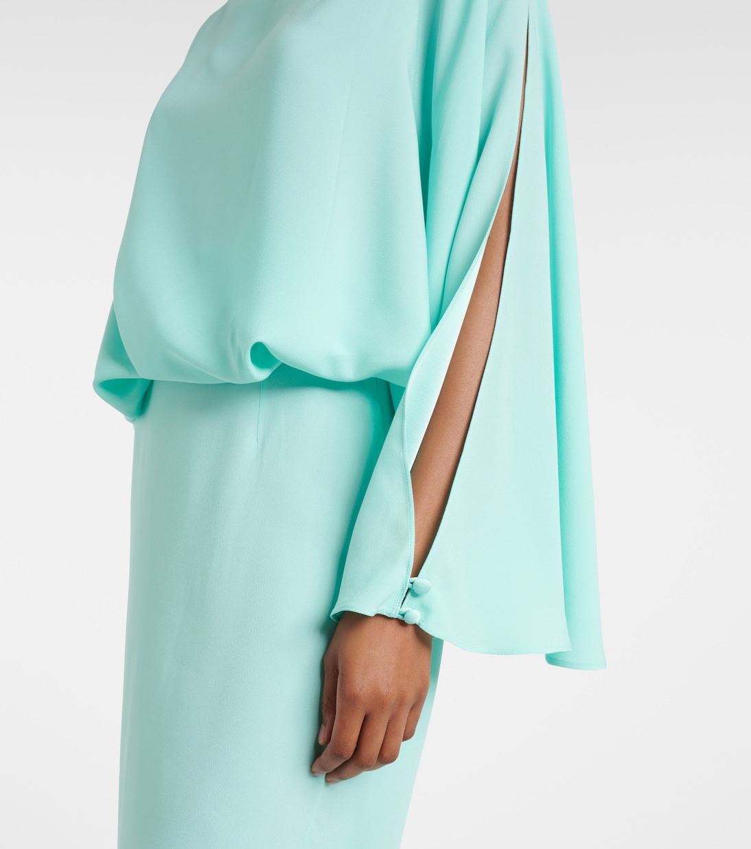 Abito lungo La Maddalena in crêpe cady | Taller Marmo