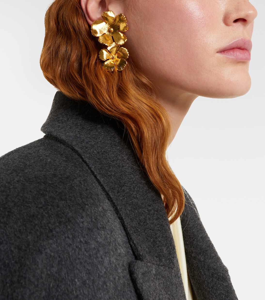 Collette gold-plated drop earrings | Jennifer Behr