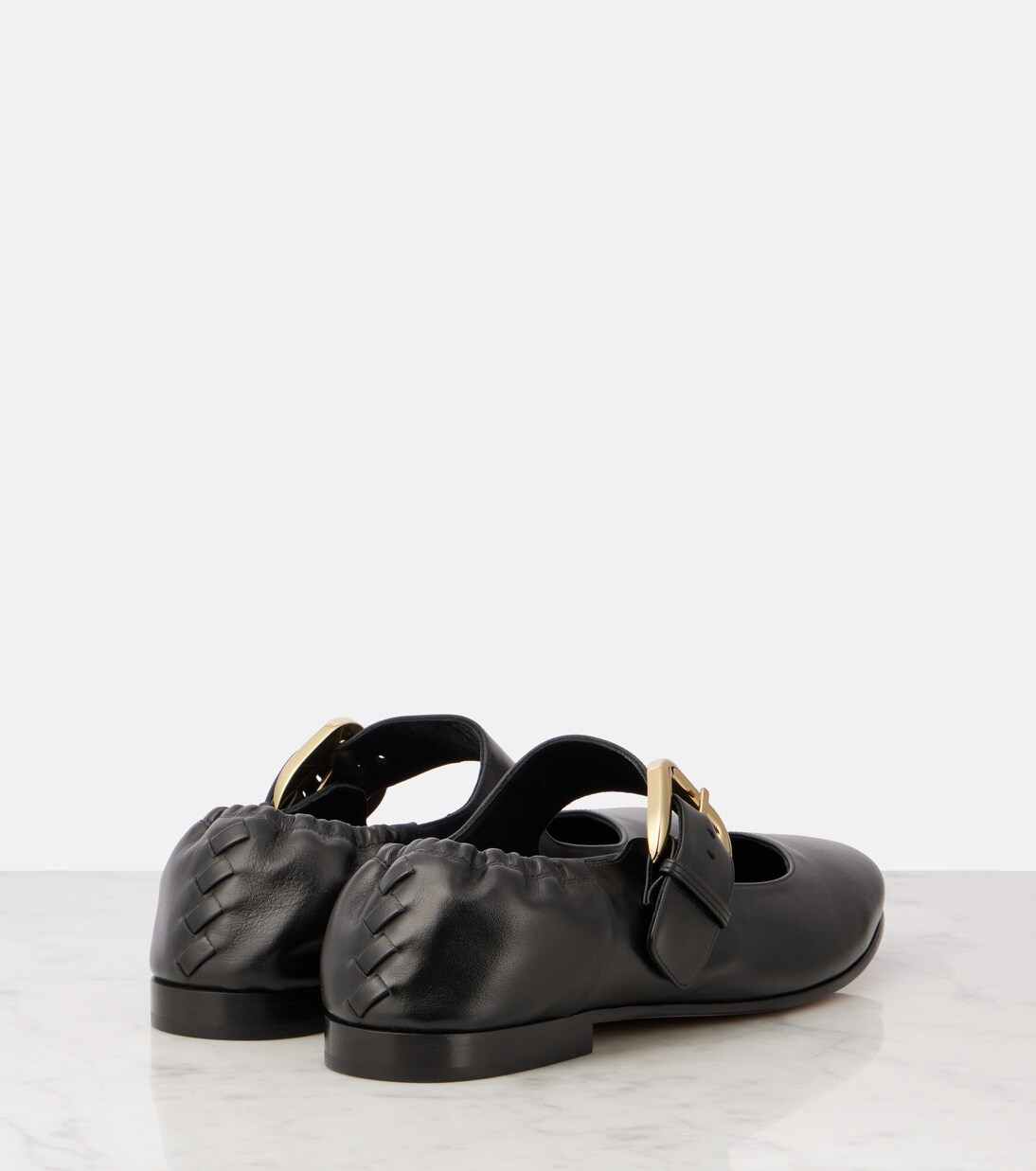 Astaire leather Mary Jane flats | Bottega Veneta