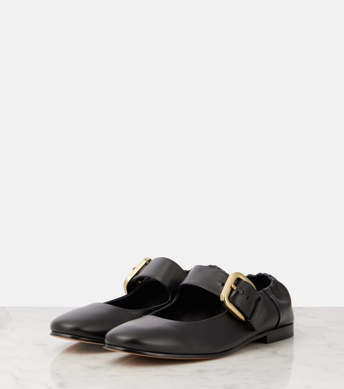 Astaire leather Mary Jane flats | Bottega Veneta