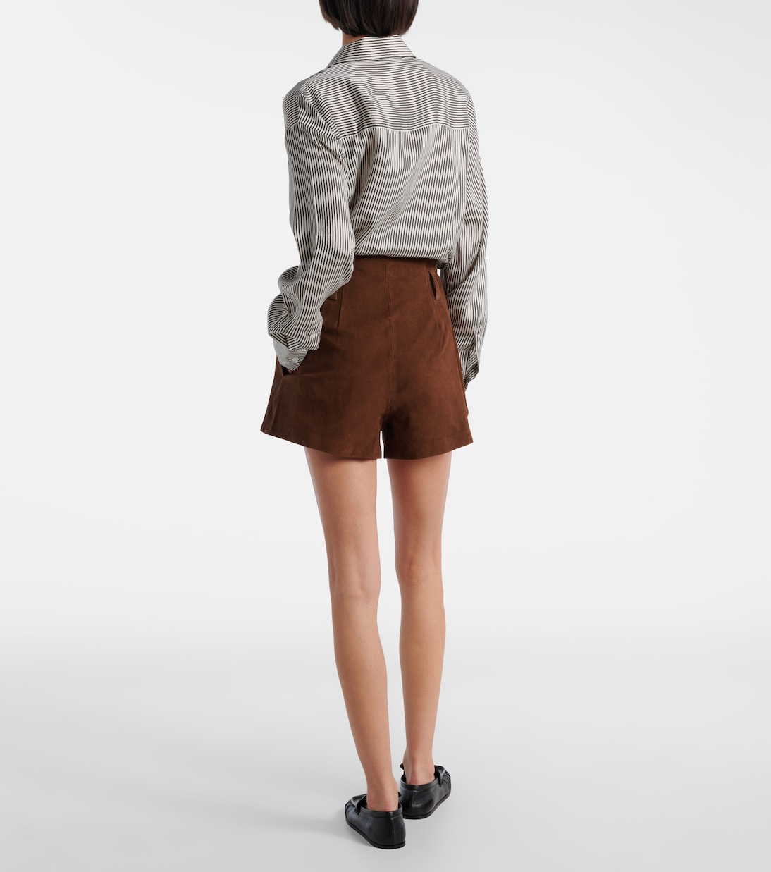 Shorts Lise aus Veloursleder | The Frankie Shop