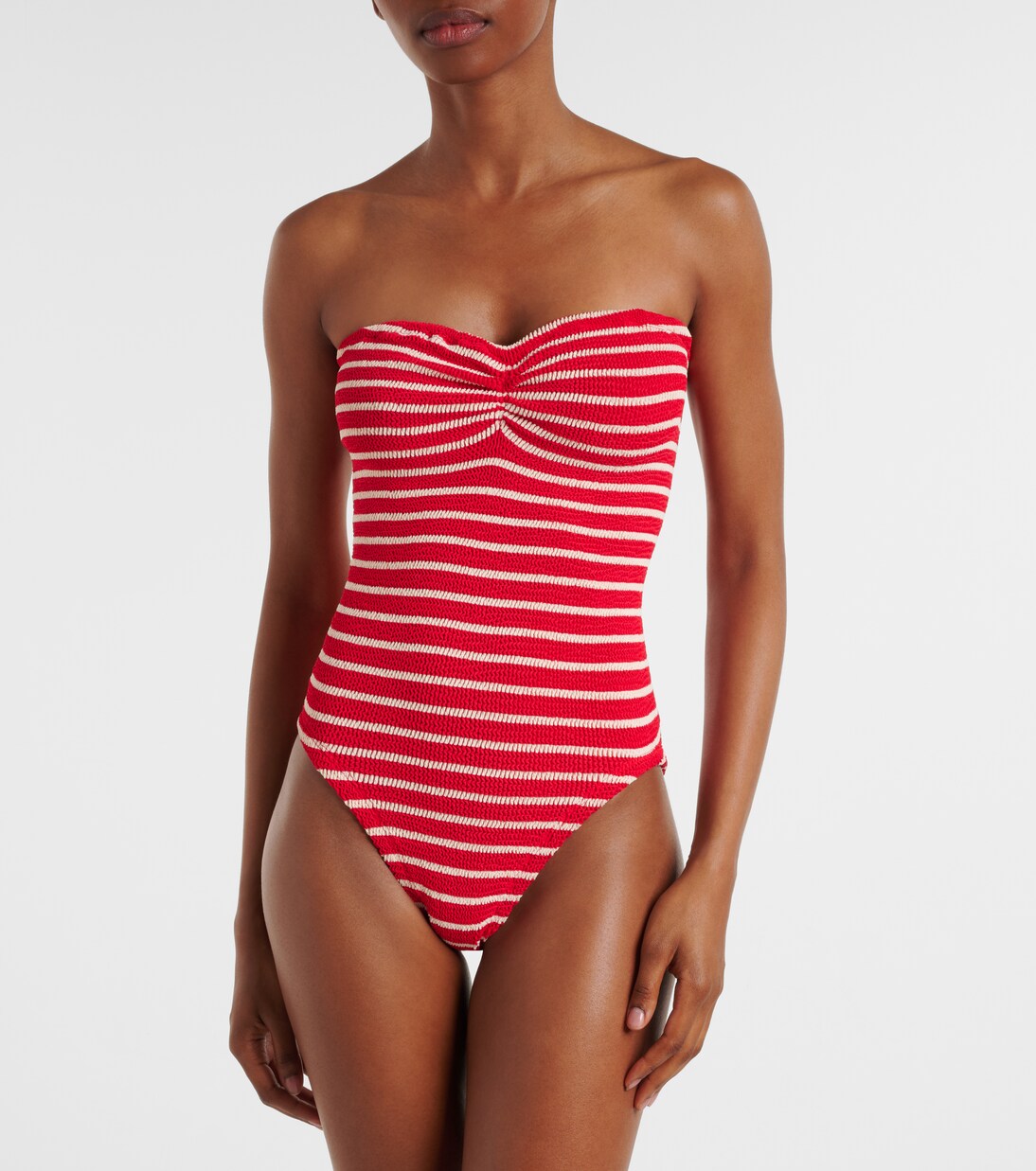 Brooke striped swimsuit | Hunza G