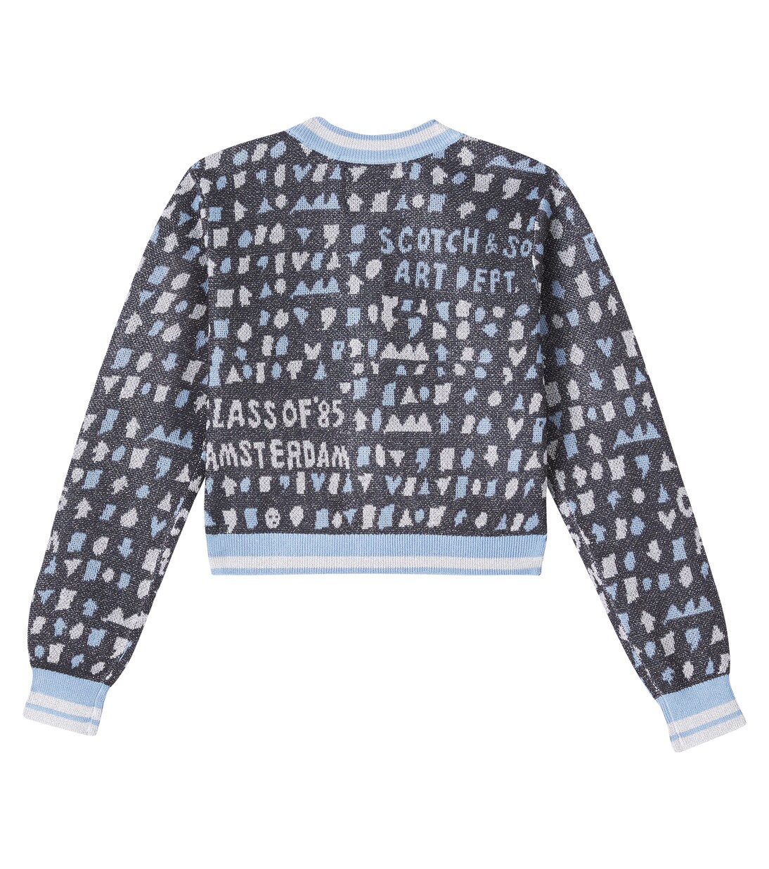 Cropped jacquard cardigan | Scotch & Soda Kids