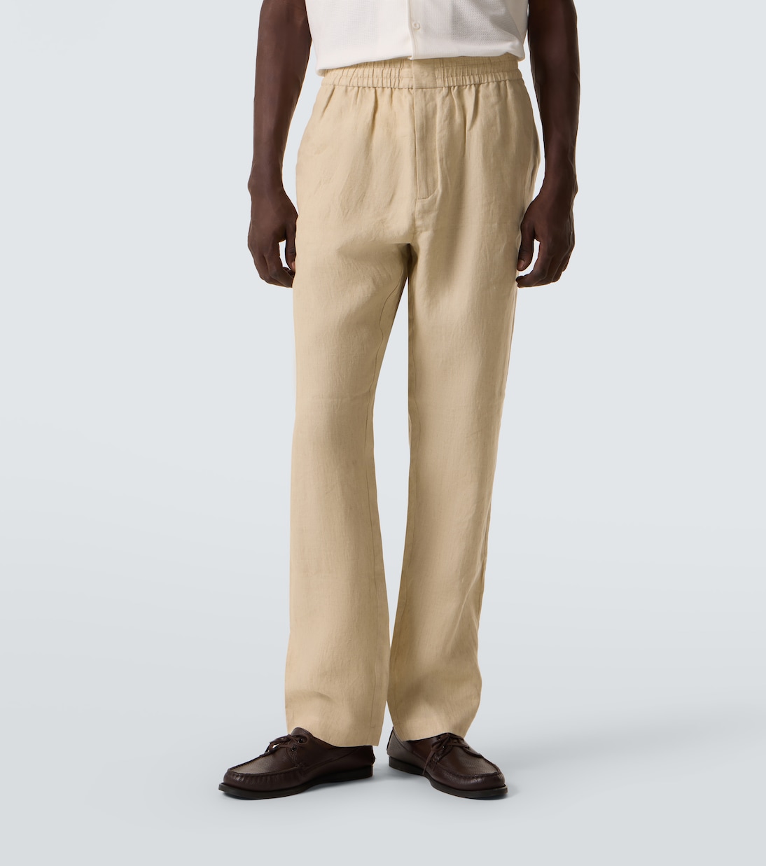Linen straight pants | Sunspel