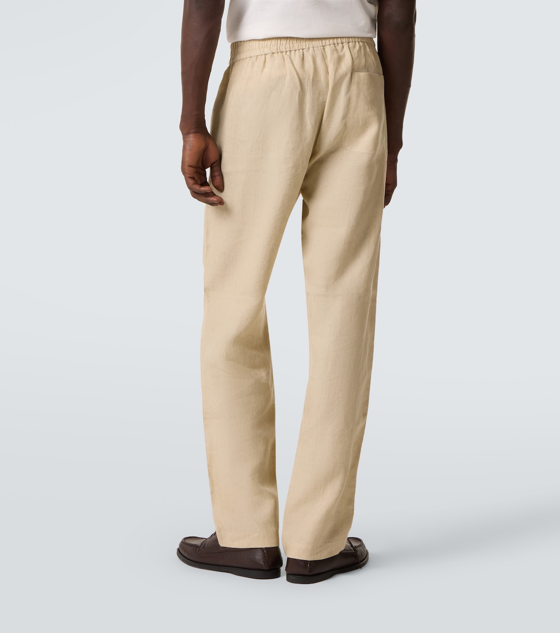 Linen straight pants | Sunspel