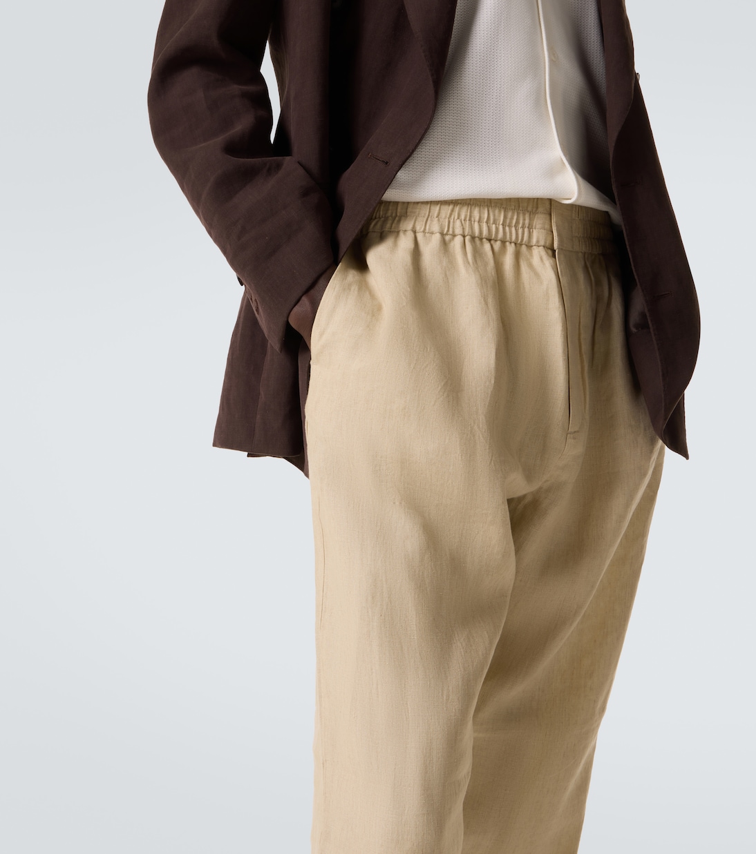 Linen straight pants | Sunspel