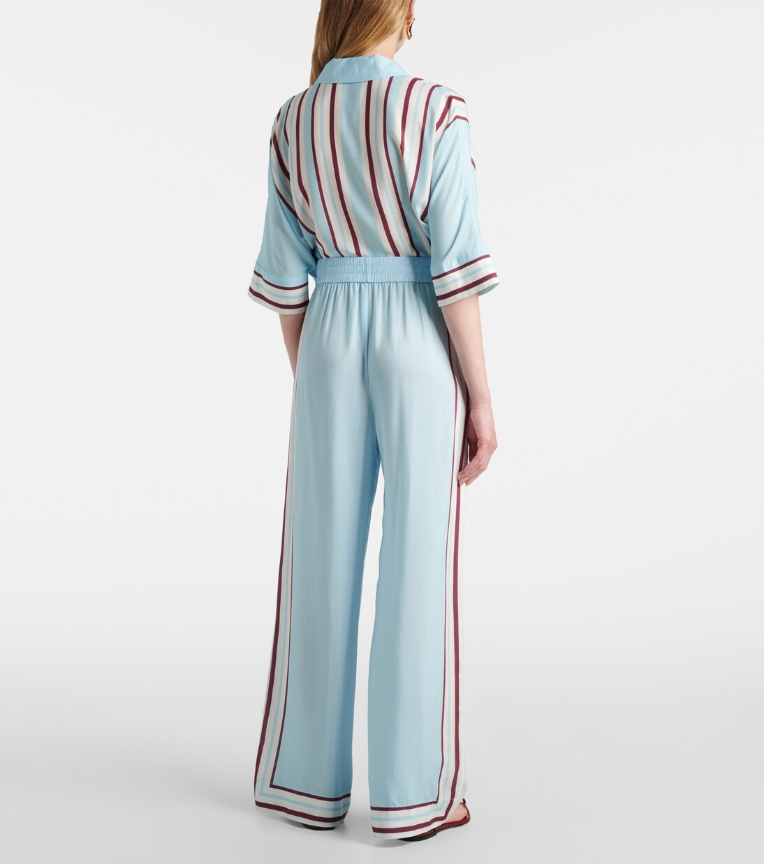 Pantalon droit Orissa rayé | Simkhai