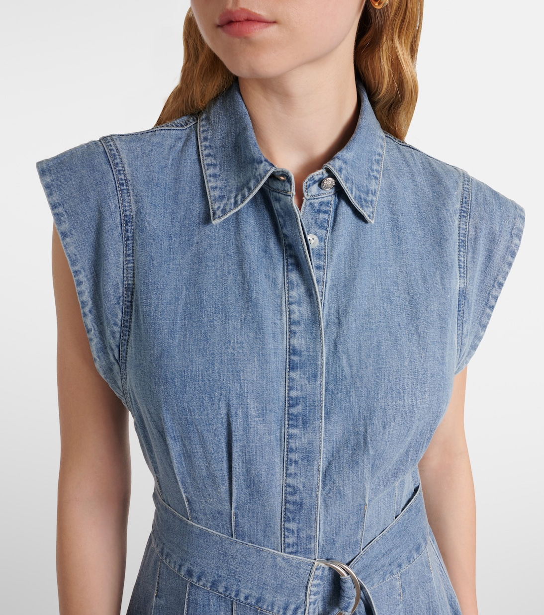 Vestido midi Fuller de denim | Veronica Beard