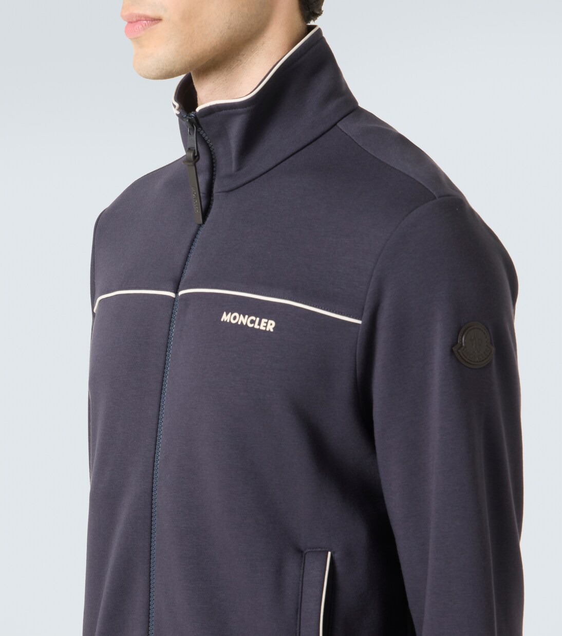 Technical jersey zip-up sweatshirt | Moncler