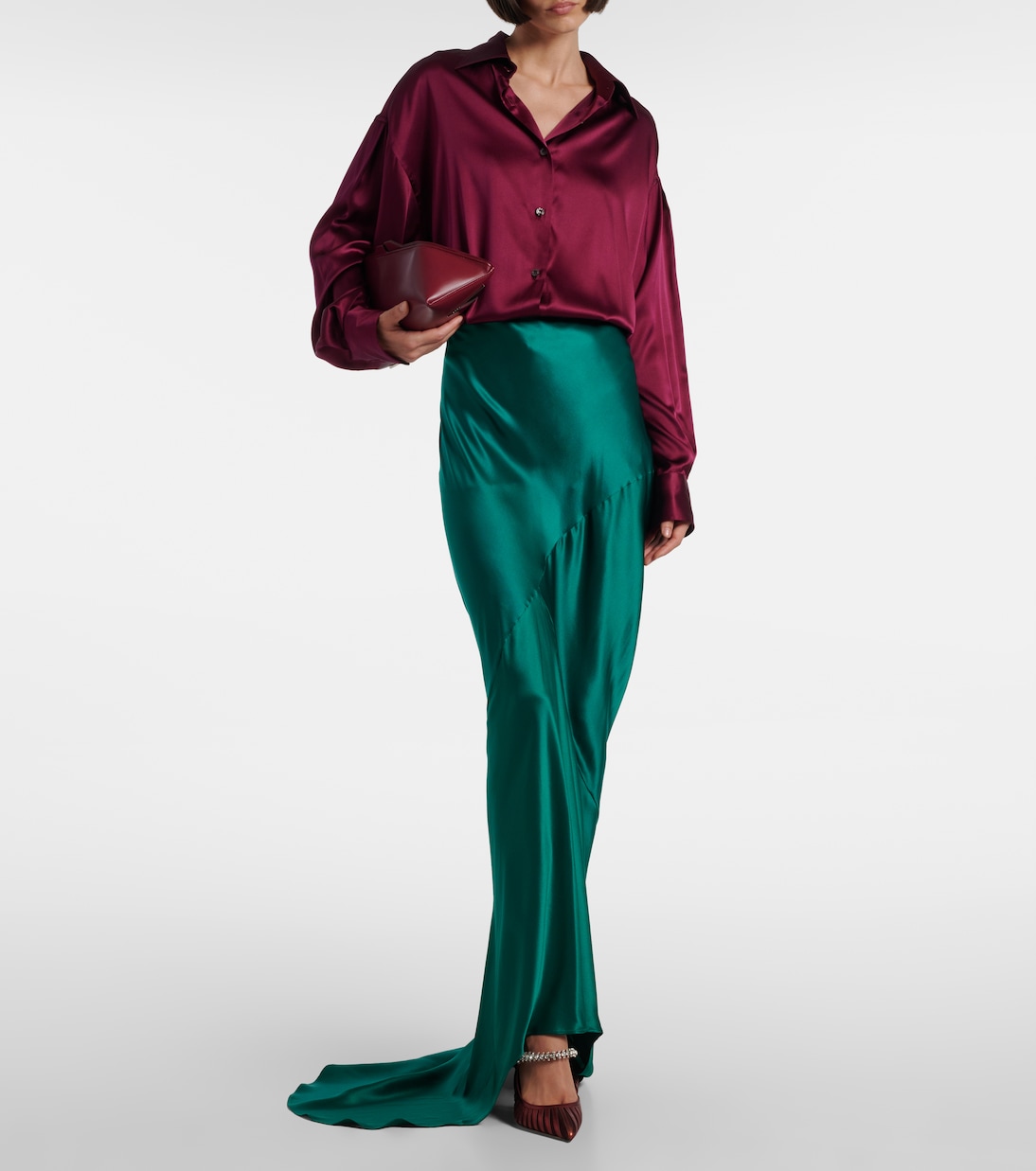 Bing 100金属感皮革与网布穆勒鞋 | Jimmy Choo