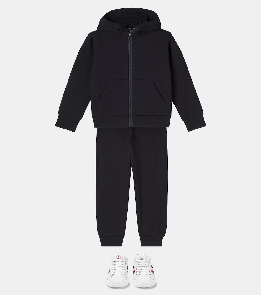 Cotton jersey hoodie and sweatpants set | Moncler Enfant