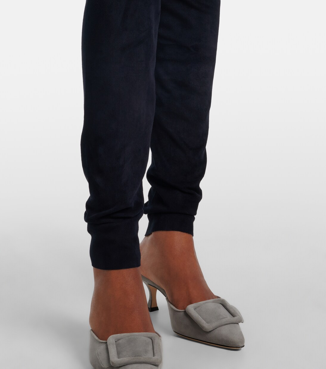 Leggings Carolyn aus Veloursleder | Stouls