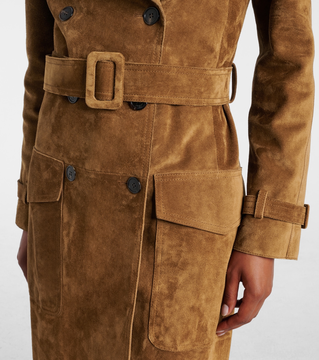 Trenchcoat aus Veloursleder | Saint Laurent