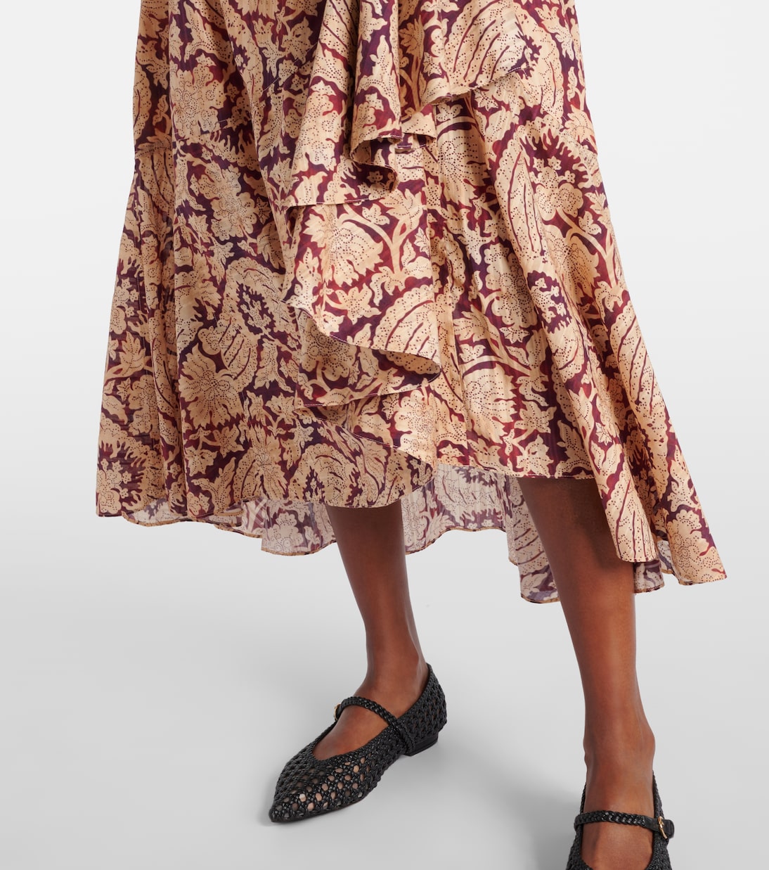 Sabina printed cotton-blend maxi skirt | Ulla Johnson