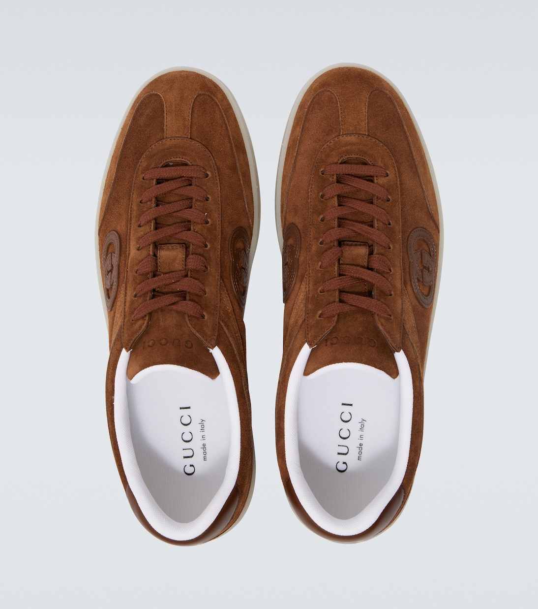 Baskets G75 en daim | Gucci