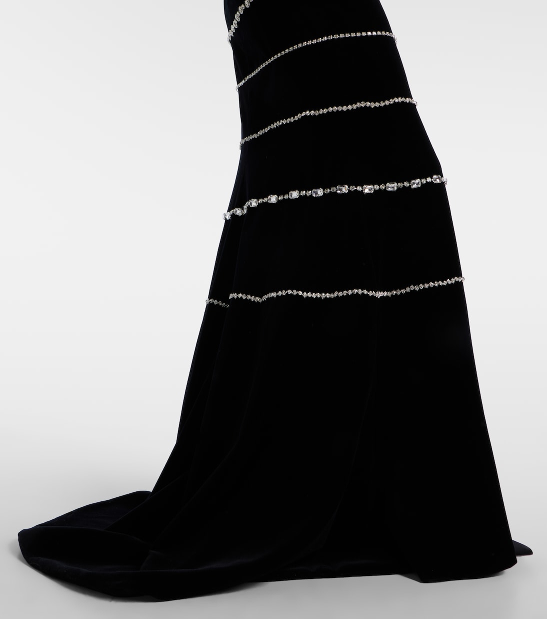 Bustier-Robe Shaula aus Baumwollsamt | Costarellos