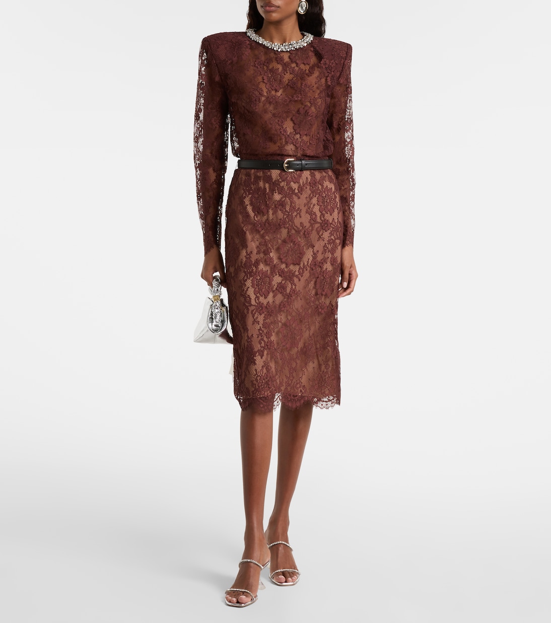 Midirock aus Spitze | Self-Portrait