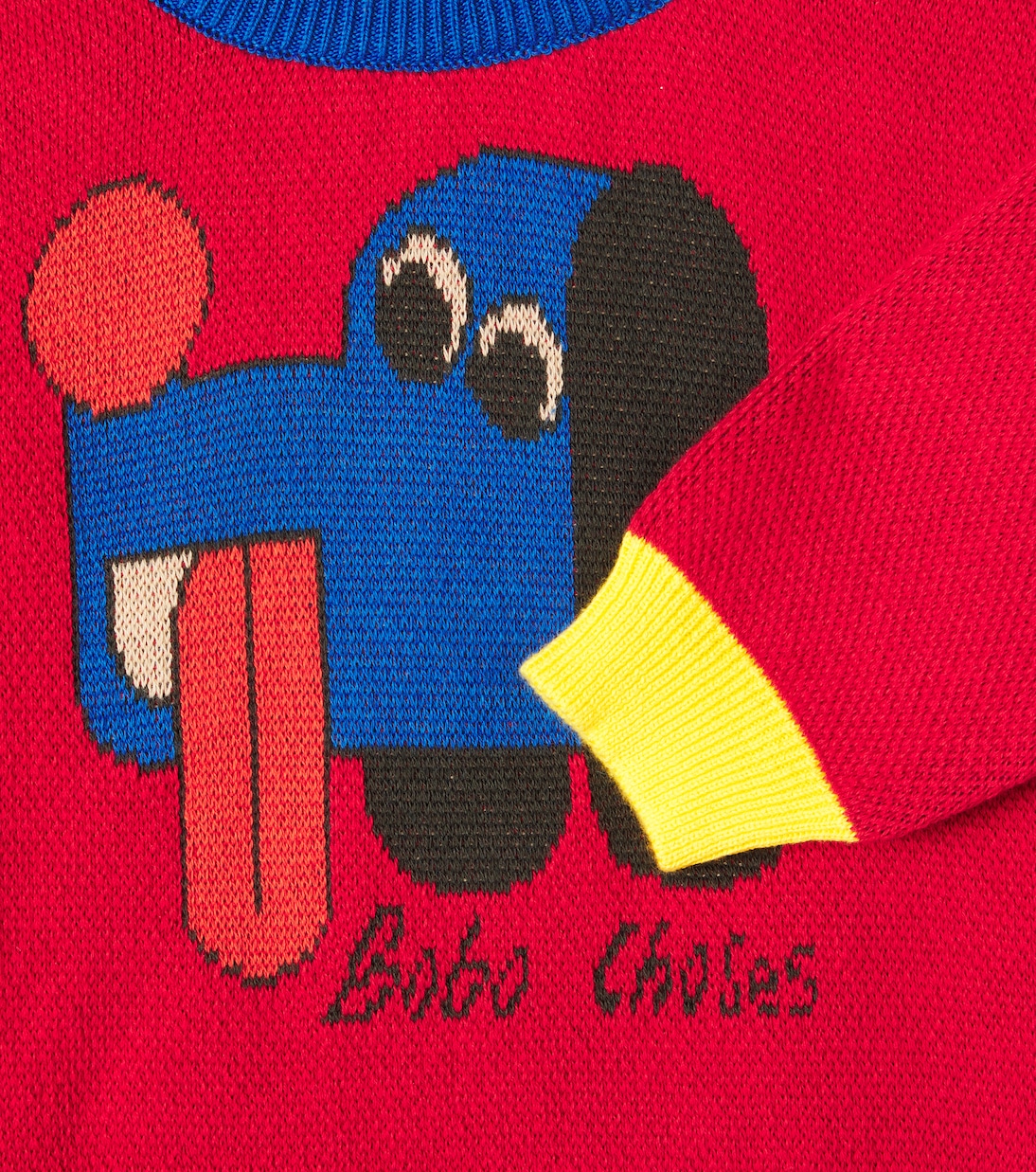 Baby Doggy Mate intarsia cotton sweater | Bobo Choses