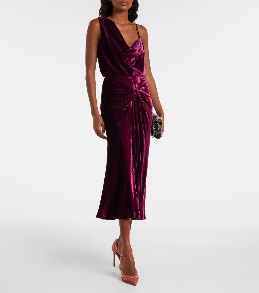 Cosmic Love 105 embellished velvet pumps | Aquazzura