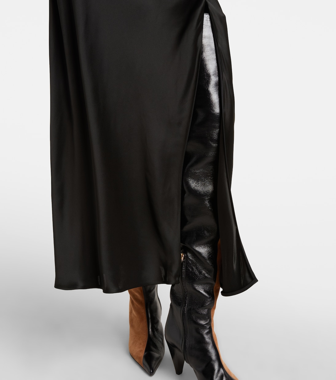 Midirock Demi aus Satin | Khaite