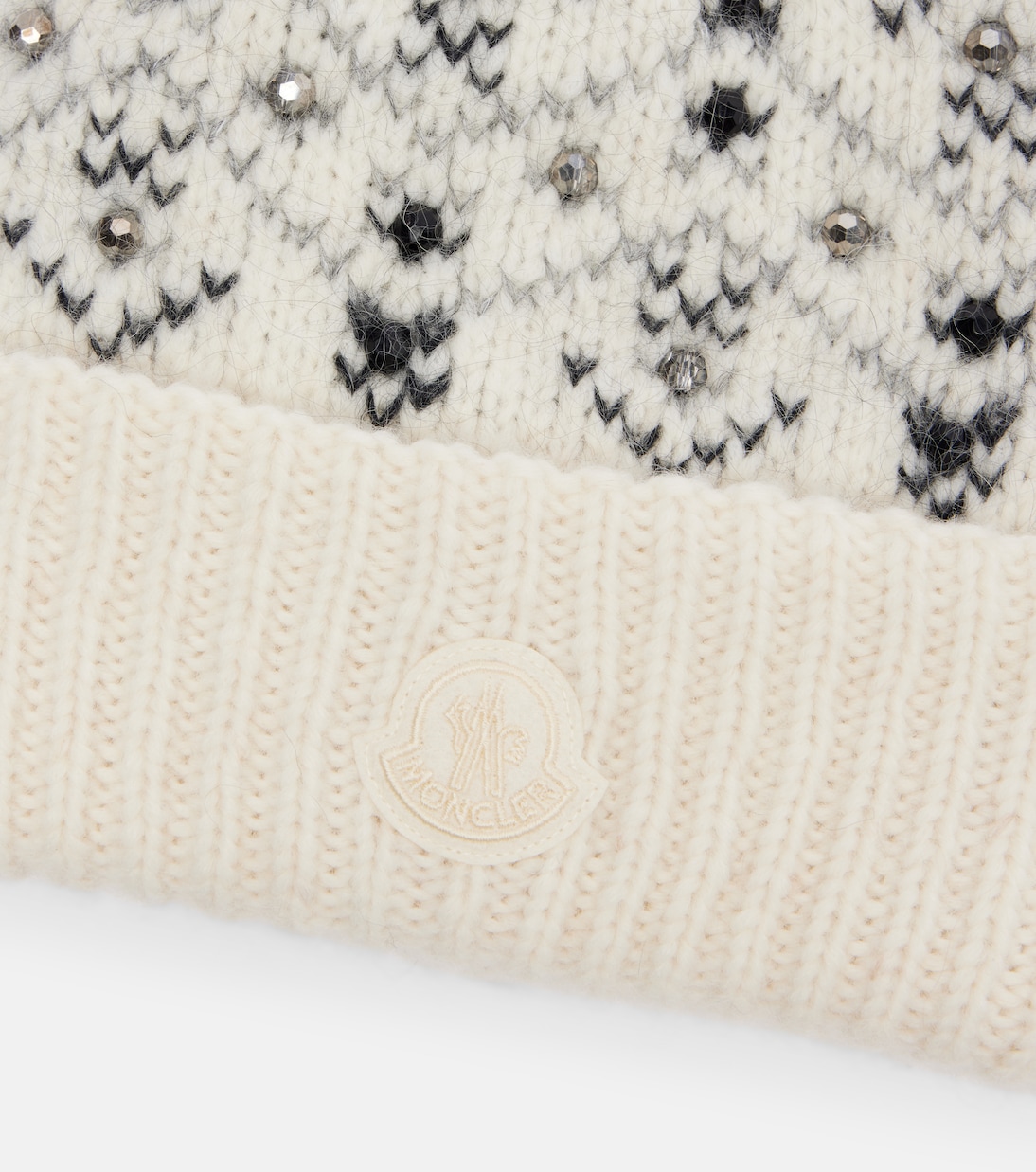Embellished alpaca and wool-blend beanie | Moncler
