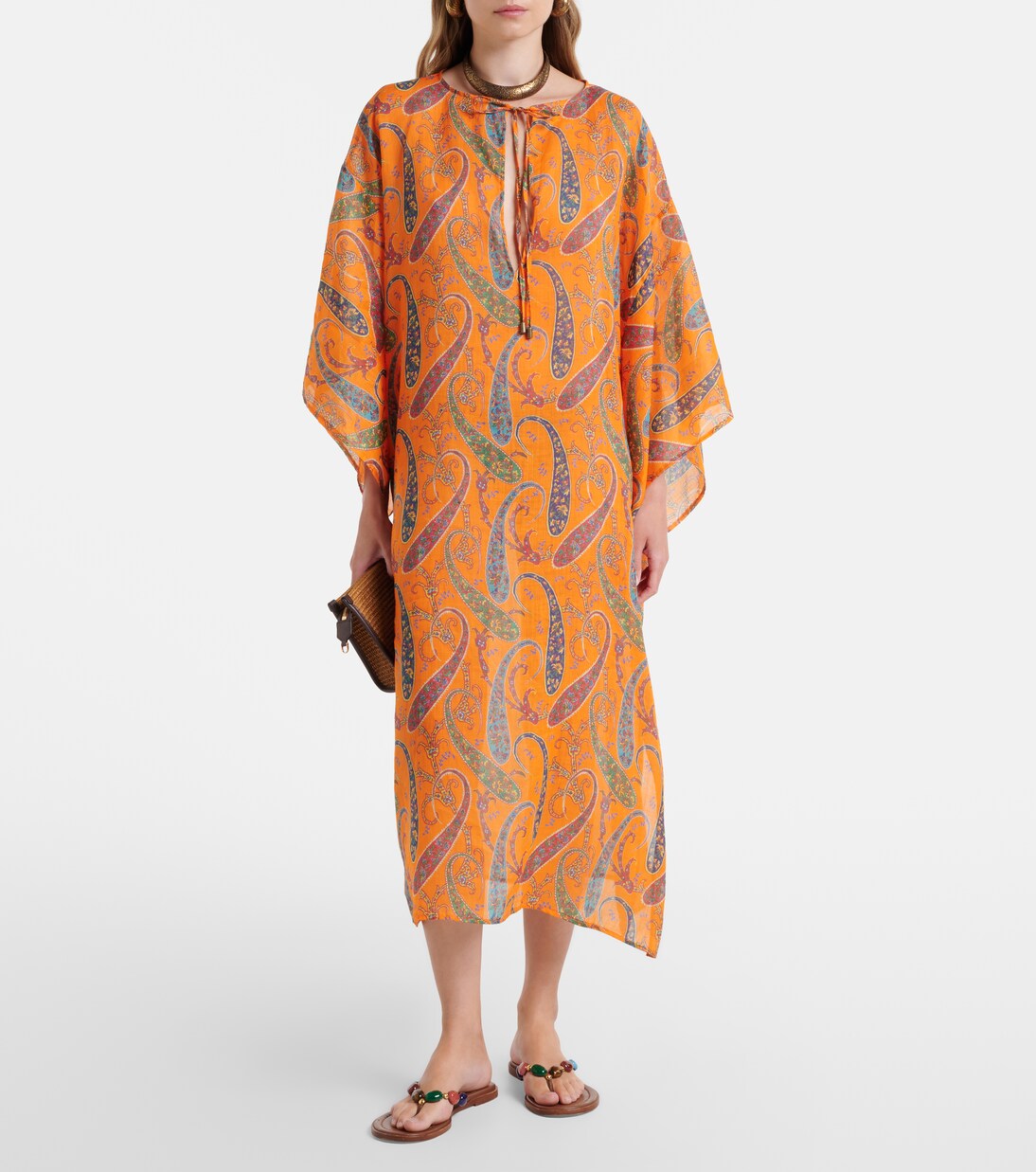 Paisley ramie kaftan | Etro