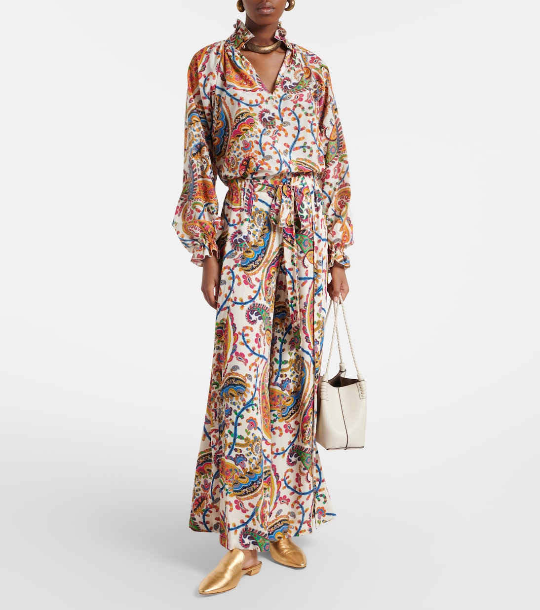 Paisley pleated maxi skirt | Etro