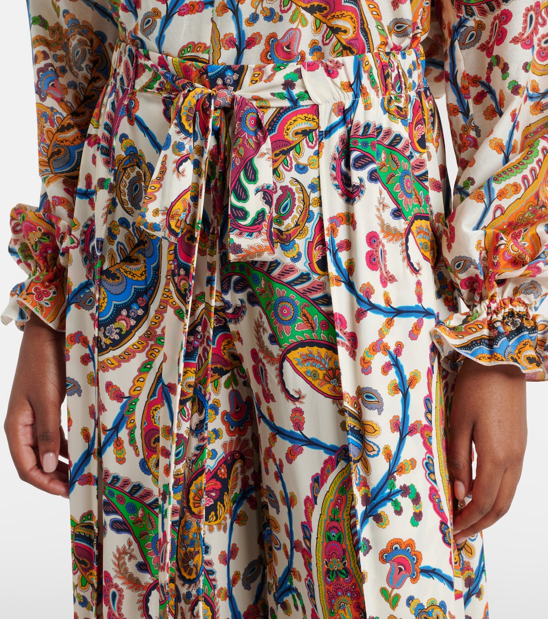 Paisley pleated maxi skirt | Etro