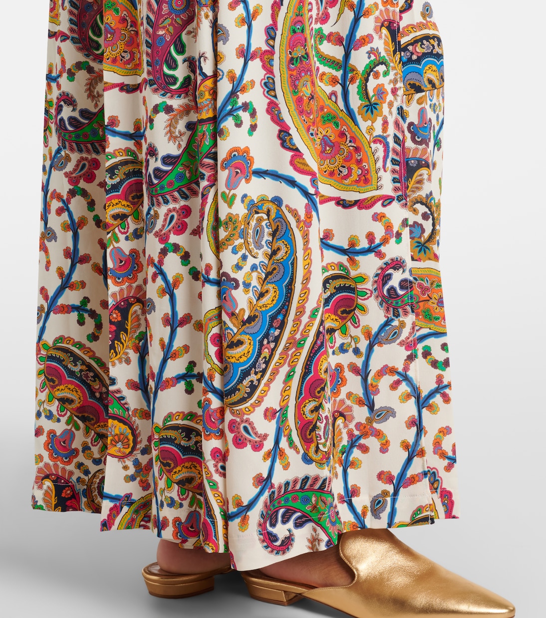 Paisley pleated maxi skirt | Etro