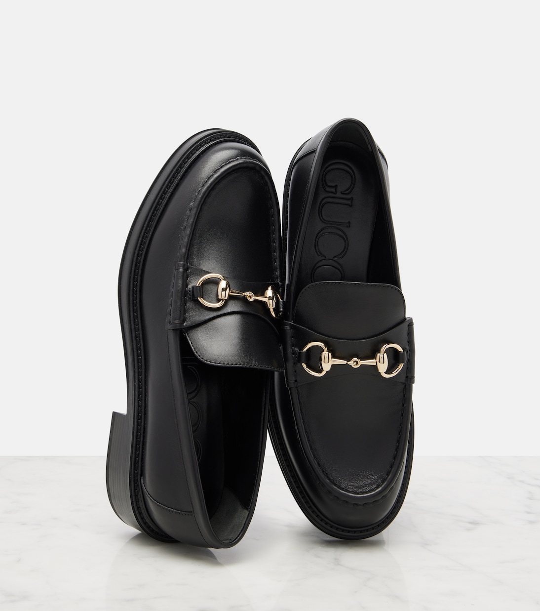 Horsebit leather loafers | Gucci