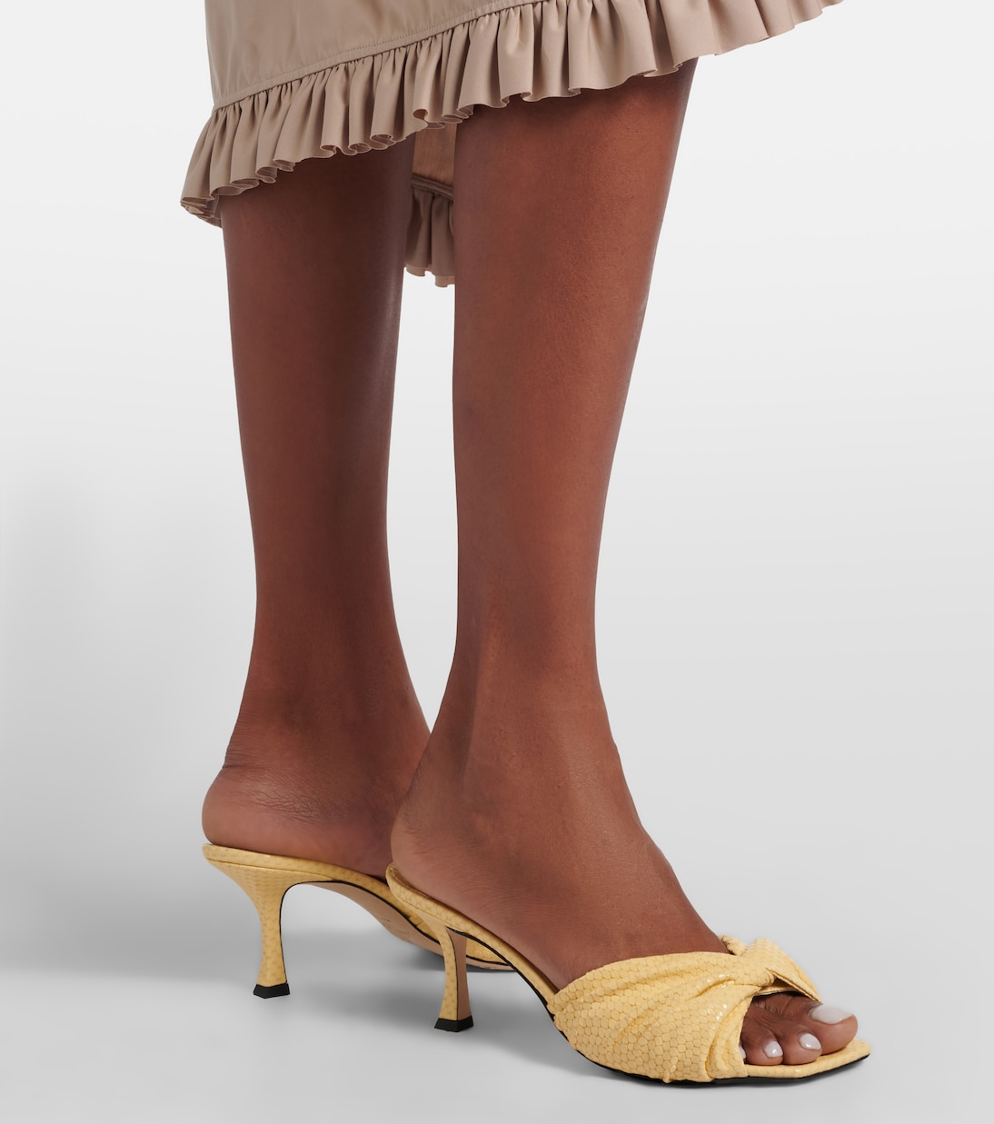 Skye Twist leather mules | Jimmy Choo