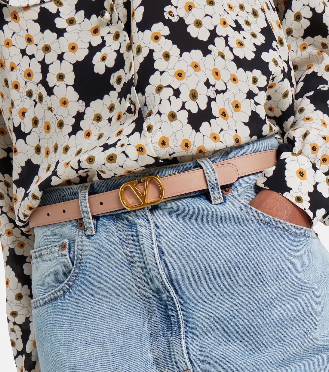 VLogo reversible leather belt | Valentino Garavani