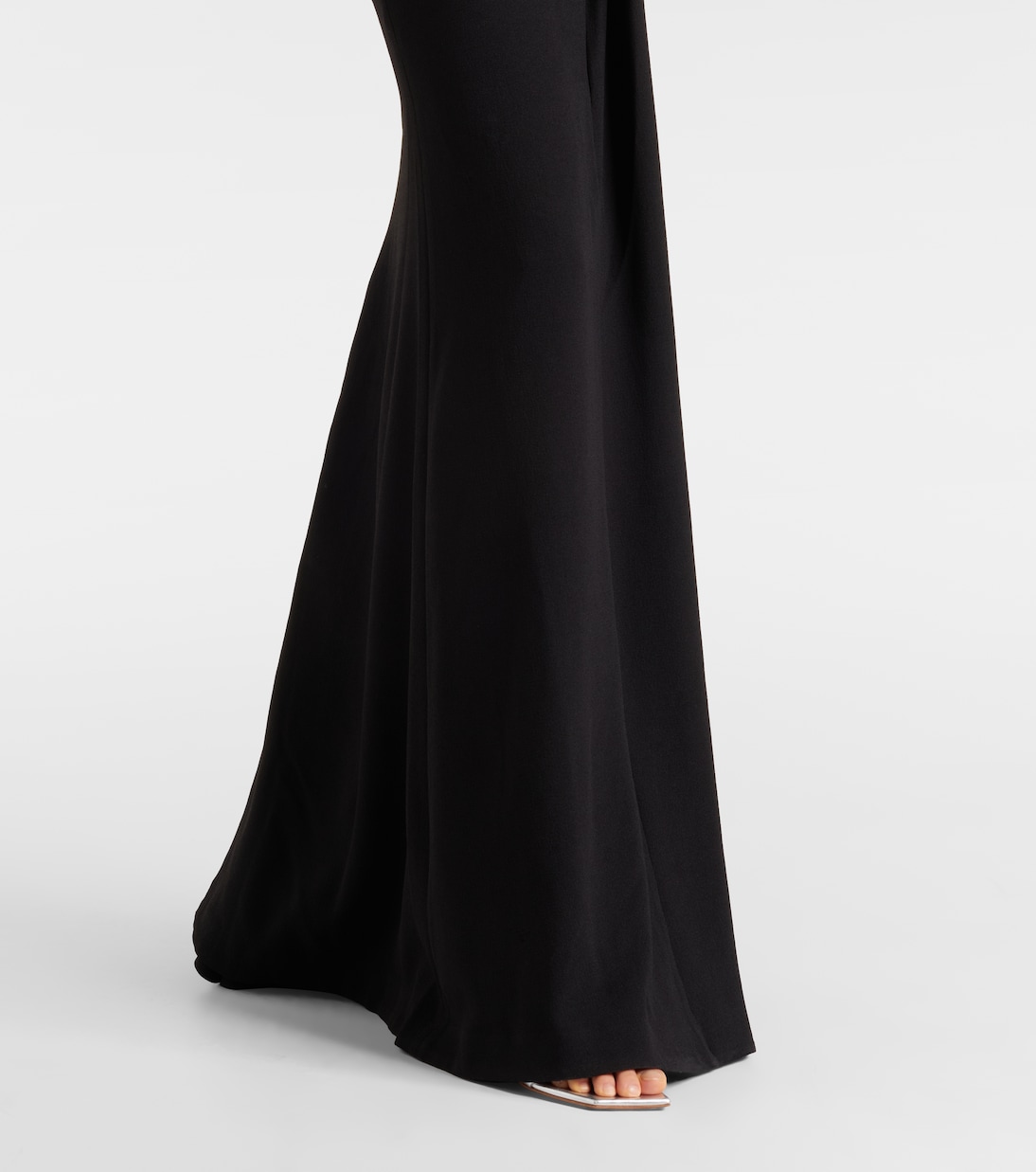 Dixie draped halterneck lace and taffeta gown | Rebecca Vallance