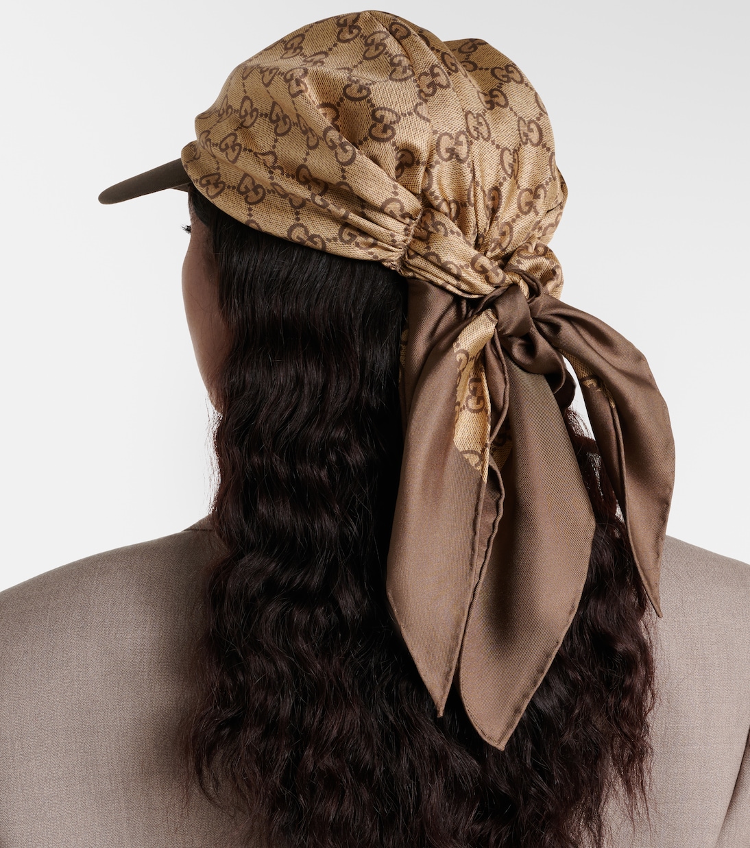 Baseballcap GG aus Seiden-Twill | Gucci