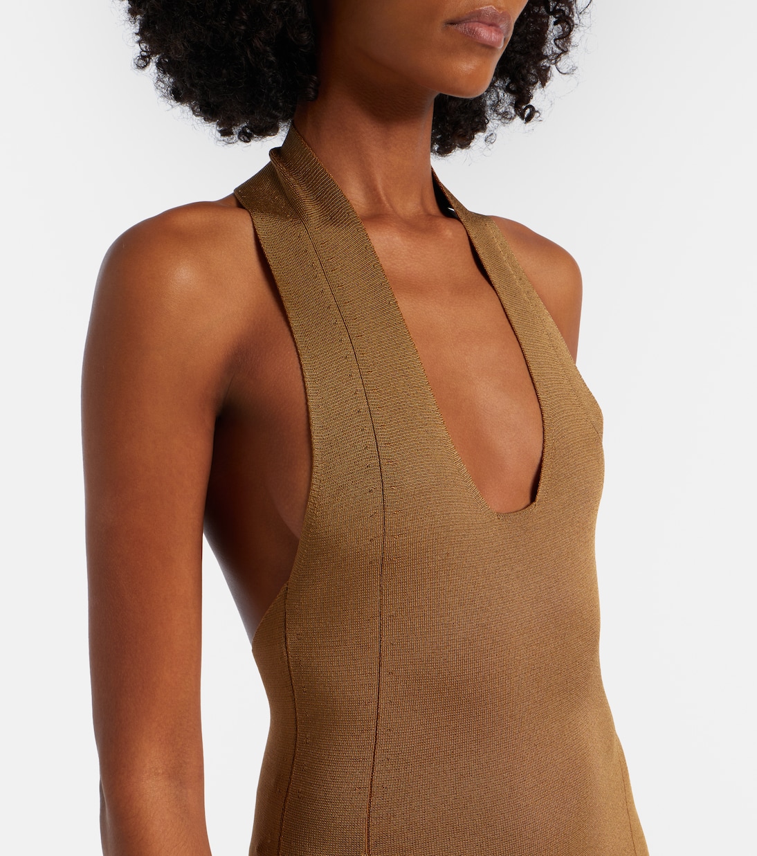 Mahi halterneck maxi dress | Khaite