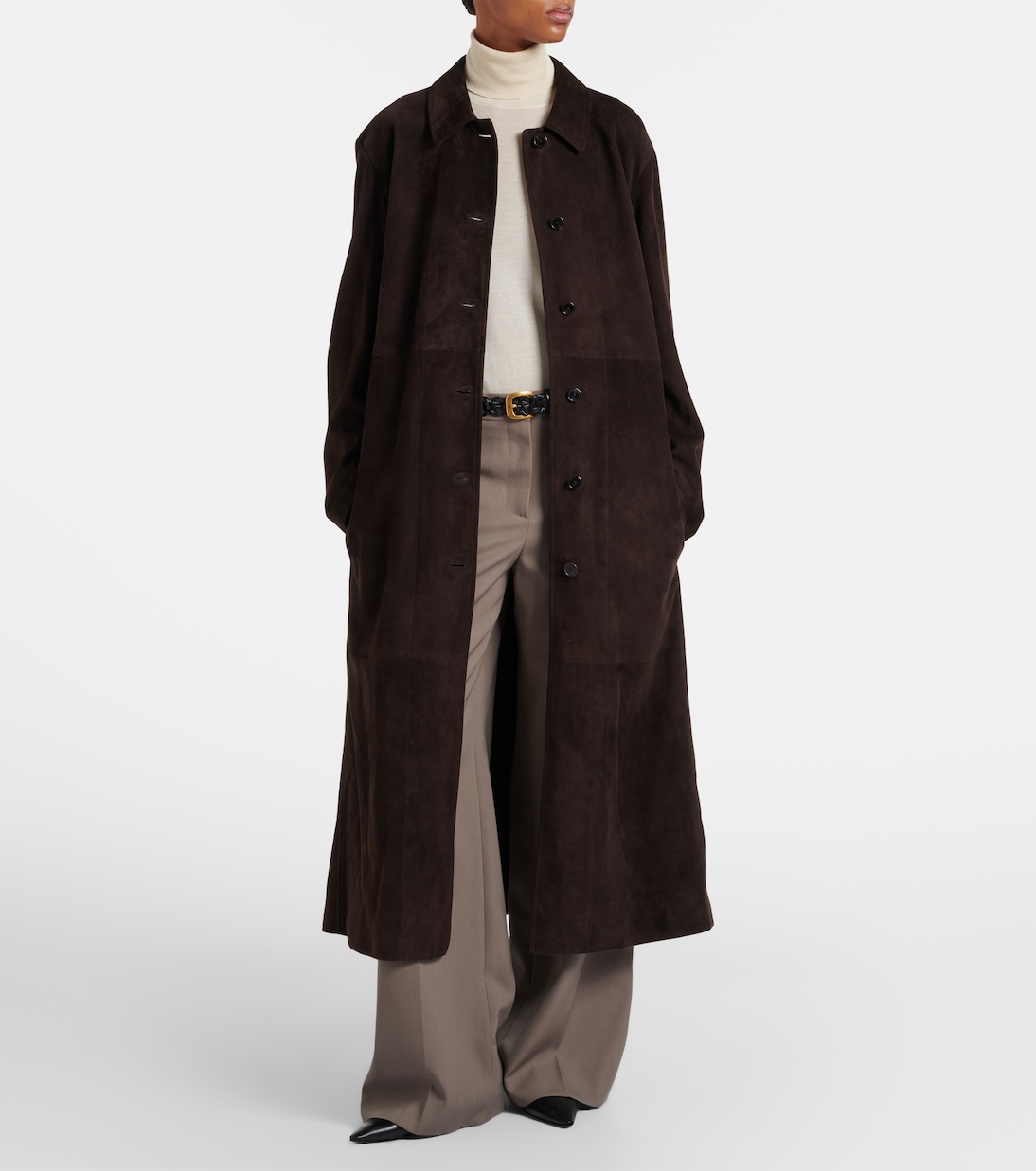 Kendra suede coat | The Row