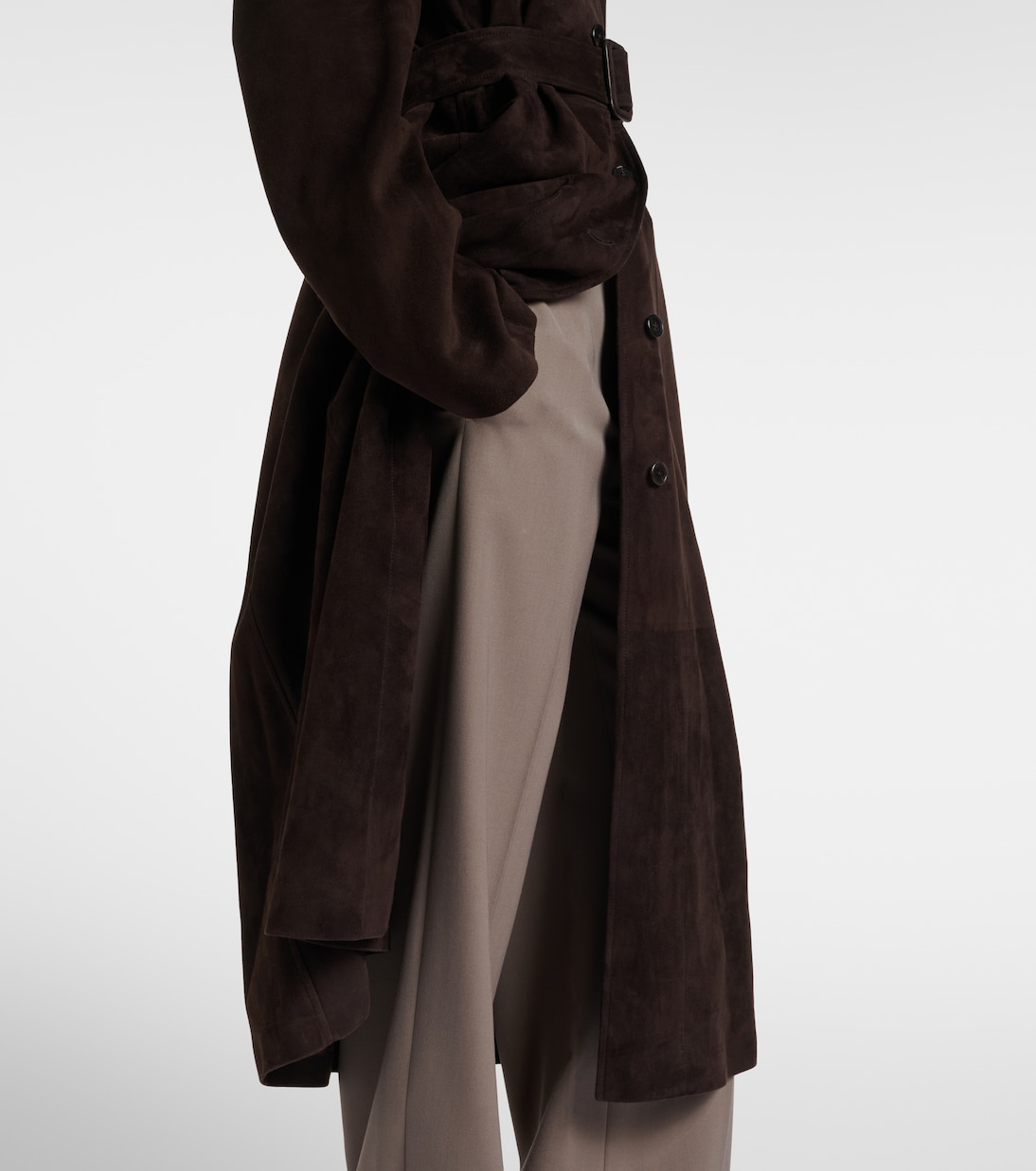 Kendra suede coat | The Row